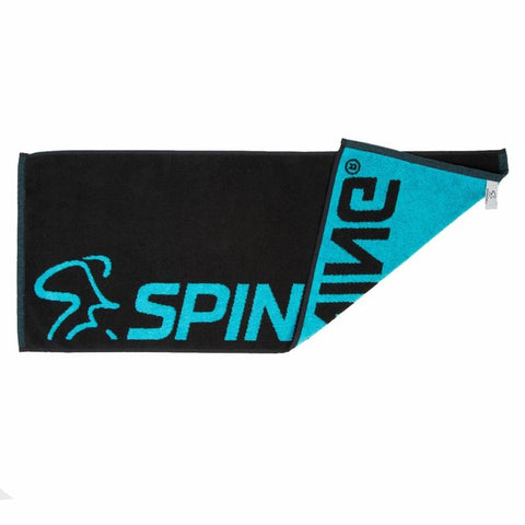 Image of Spinning Black and Blue Towel - Barbell Flex