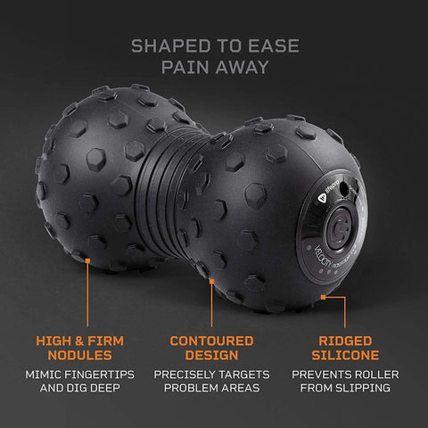 Image of LifePro Velocity Vibrating Peanut Exercise Therapy Massage Ball Roller - Barbell Flex
