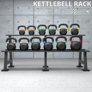 Synergee 8 Gauge Steel Kettlebell Storage Rack - Barbell Flex