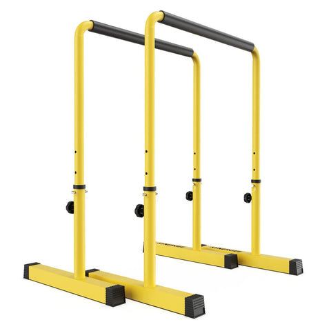 Image of Synergee 400LB Weight Capacity Steel Adjustable Dip Station - Barbell Flex