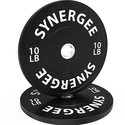 Image of Synergee Multipurpose Rubber Polymer Color Bumper Plates - Barbell Flex