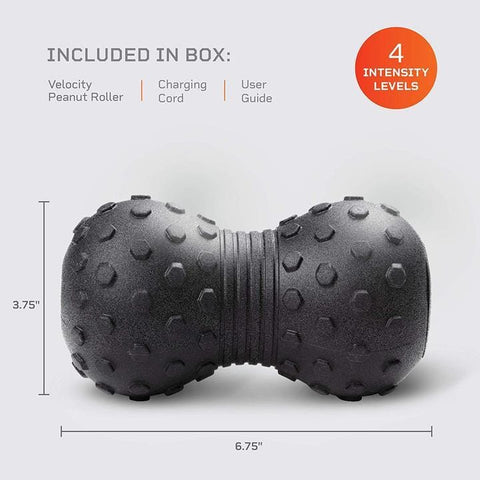 Image of LifePro Velocity Vibrating Peanut Exercise Therapy Massage Ball Roller - Barbell Flex
