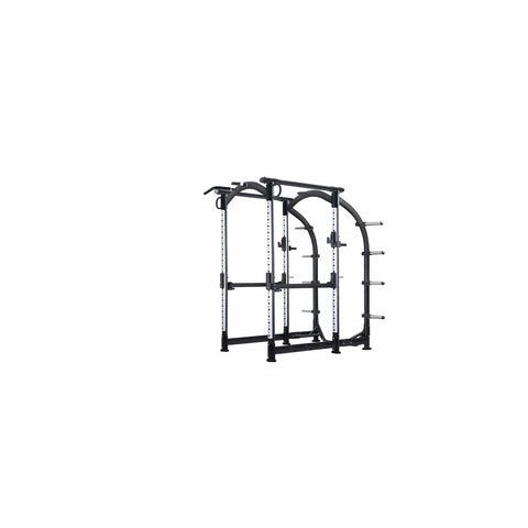 Image of SportsArt A966 Power Cage with Adjustable J-Hooks and Safety Bars - Barbell Flex