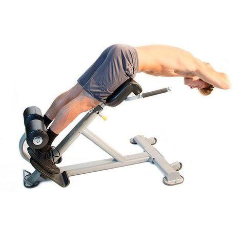 Image of The ABS Company Lumbar X Hyperextension Bench - Barbell Flex