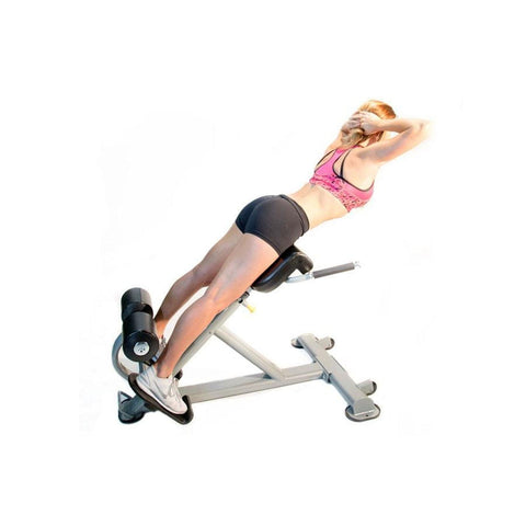 Image of The ABS Company Lumbar X Hyperextension Bench - Barbell Flex