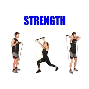 Anchor Gym 43-Inches Strength Functional Training Resistance Bands Fitness Bar - Barbell Flex