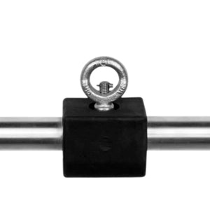 American Barbell Aluminum Revolving Round Handle Lat Pulldown Bar With Urethane Handles - Barbell Flex
