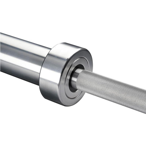 Image of American Barbell Stainless Steel 190K PSI Shaft Hard Chrome Sleeves Precision Training Bar - Barbell Flex