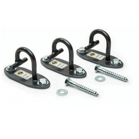 Image of Anchor Gym Mini H1 Workout Wall Mount Strap Band Hook Set of 3 - Barbell Flex