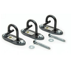 Anchor Gym Mini H1 Workout Wall Mount Strap Band Hook Set of 3 - Barbell Flex