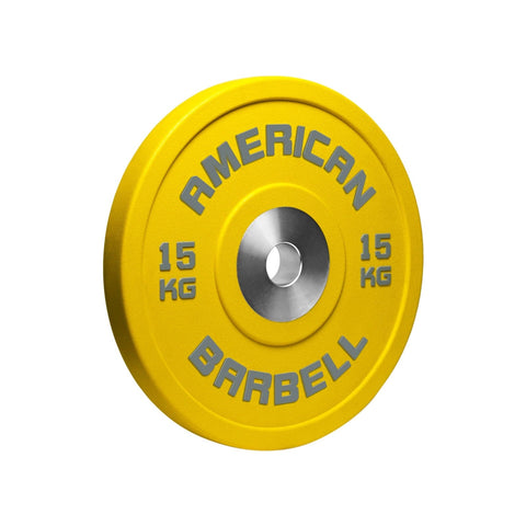 Image of American Barbell Deluxe Color LB & KG Urethane Pro Series Bumper Plates - Pairs and Sets - Barbell Flex