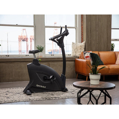 Image of SportsArt C55U Residential Cardio Stationary Upright Bike - Barbell Flex
