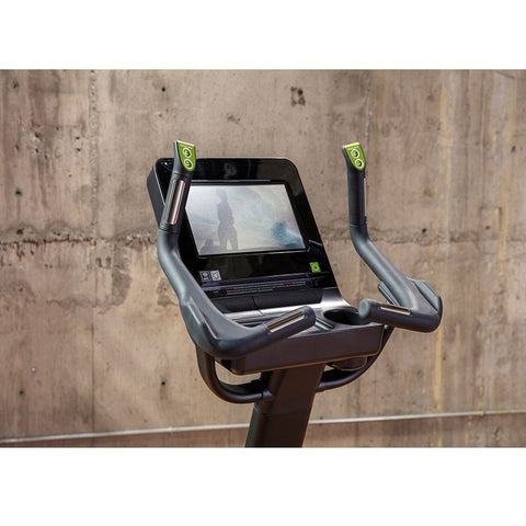 Image of SportsArt 13" Elite Senza Touchscreen Stationary Upright Bike - Barbell Flex