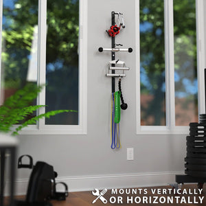 Synergee Wall Mounted or Free Standing Cable Attachment Rack - Barbell Flex