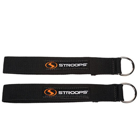 Image of Stroops Soft Handle Cotton Loops Attachment Pilates Straps Pair of 2 - Barbell Flex