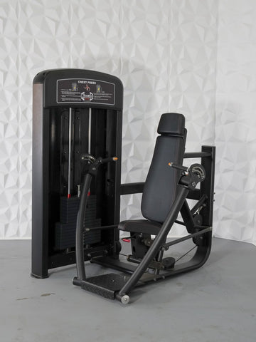 Image of Muscle D Fitness Elite Converging Chest Press Upper Body Exercise Machine - Barbell Flex