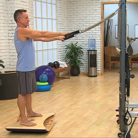 Image of Merrithew Athletic Conditioning on V2 Max Plus Reformer Level 2 DVD - Barbell Flex