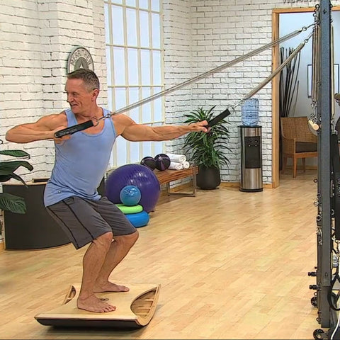 Image of Merrithew Athletic Conditioning on V2 Max Plus Reformer Level 2 DVD - Barbell Flex