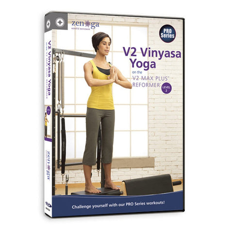 Image of Merrithew V2 Vinyasa Yoga on the V2 Max Plus Reformer Level 2 DVD - Barbell Flex