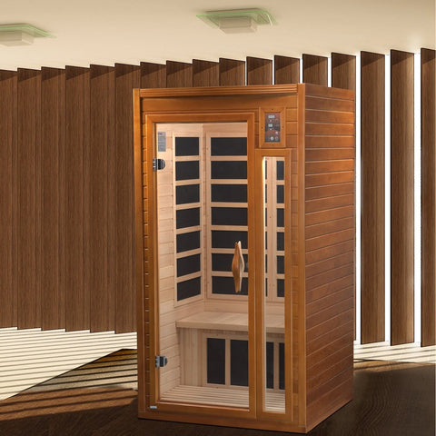 Image of Golden Designs Barcelona Elite Edition Dynamic Ultra Low EMF Far Infrared Sauna - Barbell Flex