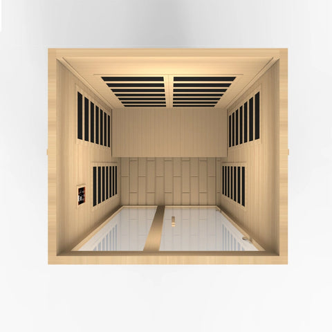 Image of Golden Design Santiago 2 Person Low EMF FAR Infrared Sauna - Barbell Flex