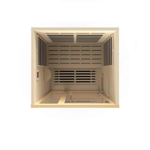 Image of Golden Designs Llumeneres 2 Person Ultra Low EMF FAR Infrared Sauna - Barbell Flex