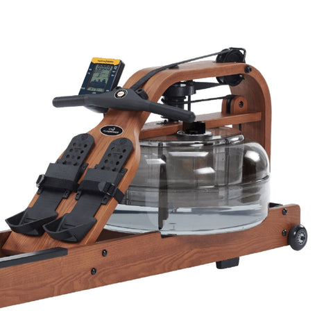 Image of First Degree Fitness Viking Pro V XL Brown Water Rowing Machine - Barbell Flex