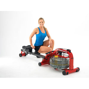 First Degree Fitness Newport Challenge AR Plus Water Rowing Machine - Barbell Flex