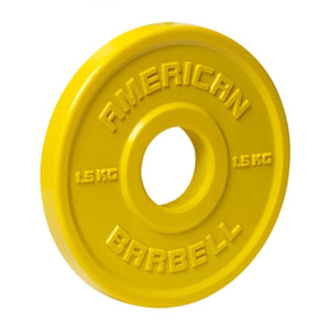 American Barbell Urethane Fractional Weight Plates KG & LB Pairs - Barbell Flex