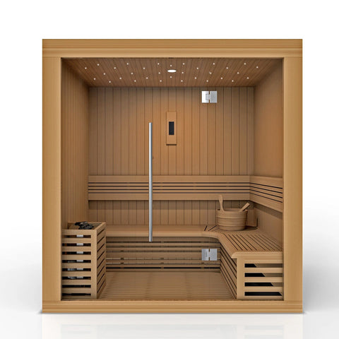 Golden Designs Copenhagen Edition 3 Person Traditional Steam Sauna - Barbell Flex