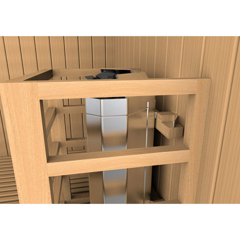 Image of Golden Designs Copenhagen Edition 3 Person Traditional Steam Sauna - Barbell Flex