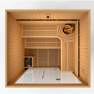 Golden Designs Osla Edition 6 Person Traditional Steam Sauna - Barbell Flex