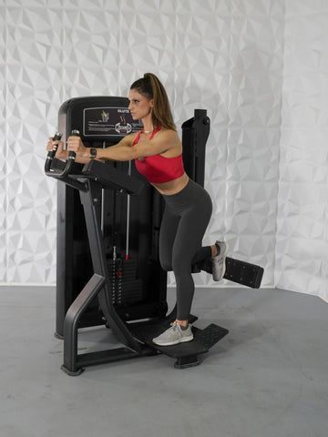 Image of Muscle D Fitness Elite Glute Kickback Press Machine - Barbell Flex