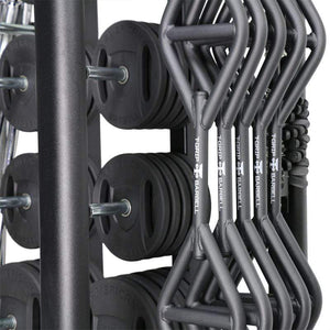 American Barbell 20-User Club Strength Training Class Pack with Storage Rack - Barbell Flex