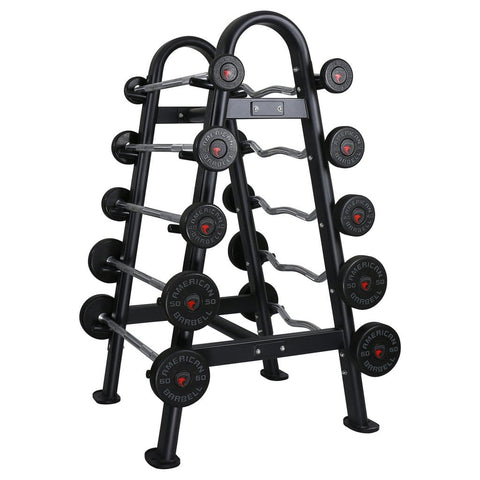 Image of American Barbell Fixed 10-Bar Barbell Storage Rack - Barbell Flex