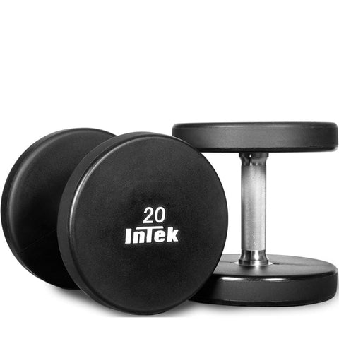 Image of InTek Strength Armor Series Solid Urethane Dumbbell Pairs and Sets - Barbell Flex