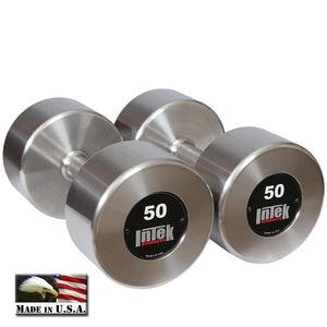 InTek Strength Delta Series Stainless Steel Dumbbell Pairs and Sets - Barbell Flex