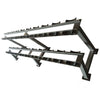 InTek Strength Two-Tier 10-Pair Steel Heavy-Duty Dumbbell Rack - Barbell Flex