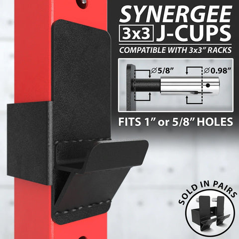 Image of Synergee High Quality Steel J-Cups - Barbell Flex