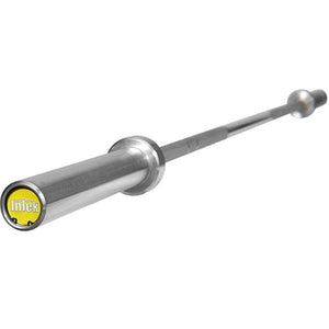 InTek Strength 6’ Hard Chrome Power Bar 1” Shaft 15KG Olympic Bar - Barbell Flex