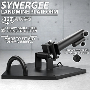 Synergee Steel Landmine Platform – Barbell Flex