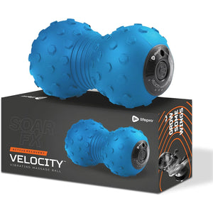 LifePro Velocity Vibrating Peanut Exercise Therapy Massage Ball Roller - Barbell Flex