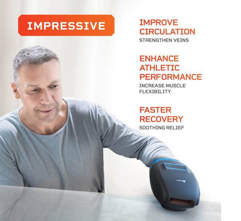 Image of LifePro Legra Cordless Air Compression Electric Hand Massager - Barbell Flex
