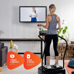 Lifepro Rhythm Vibration Plate Workout Machine, Full Body Exercise Equipment - Barbell Flex