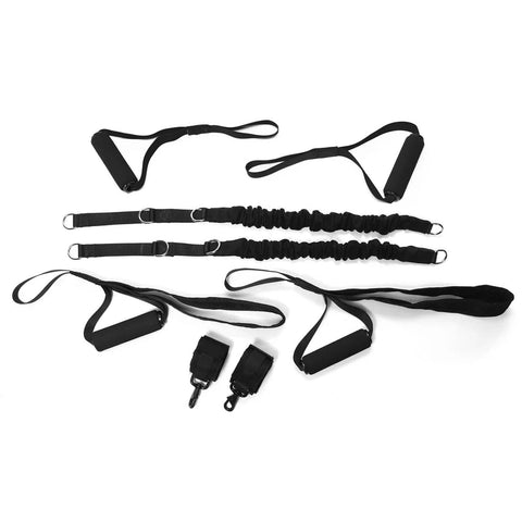 Image of Lagree Fitness Micro Cables with Footstraps & Black Handles Bundle - Barbell Flex