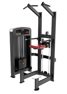 Muscle D Fitness Elite Upper Body Assisted Chin Dip Machine - Barbell Flex