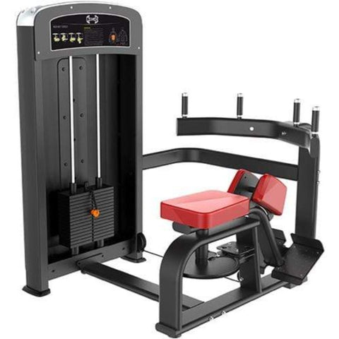 Image of Muscle D Fitness Elite Rotary Torso Oblique Core Machine - Barbell Flex