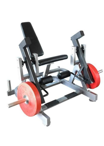Image of Muscle D Fitness Power Leverage ISO-Lateral Leg Extension Machine - Barbell Flex