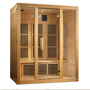 Golden Designs Maxxus Bellevue 3 person Low EMF FAR Infrared Sauna - Barbell Flex