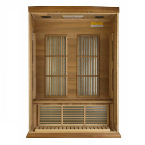 Golden Designs Maxxus Cholet Edition 2 Person Near Zero EMF FAR Infrared Sauna - Barbell Flex